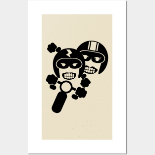 Motorcycle pair Decal V.1 Posters and Art